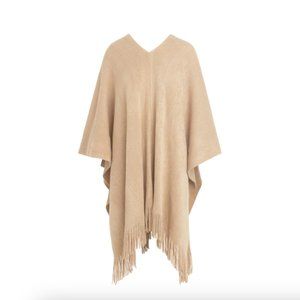 Shiraleah Rowan Poncho - Camel (Never Worn)
